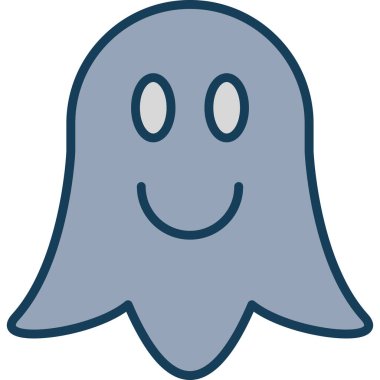 Hayalet. Web simgesi basit illüstrasyon