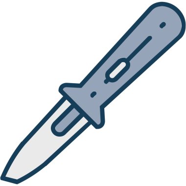 Bıçak. Web simgesi basit illüstrasyon