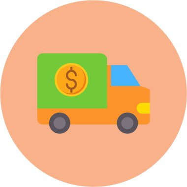 kamyon vektör simgesi, modern biçim