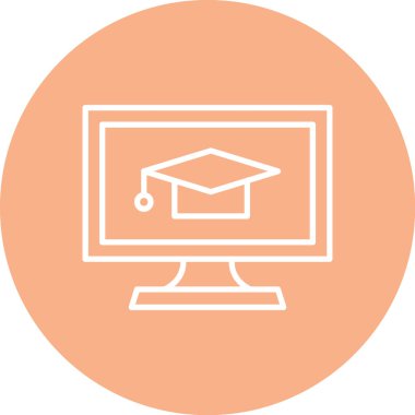 Dizüstü bilgisayar simgesi vektör çizimi