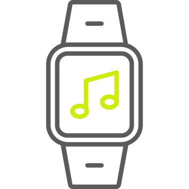 müzik simgesi, vektör illüstrasyonu