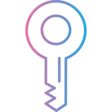 Anahtar. Web simgesi basit illüstrasyon