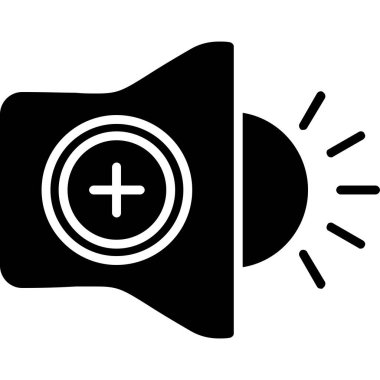 Hoparlör simgesi, vektör illüstrasyonu