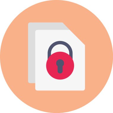 Kilit. Web simgesi basit illüstrasyon