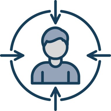 iş adamı simgesi, vektör illüstrasyonu