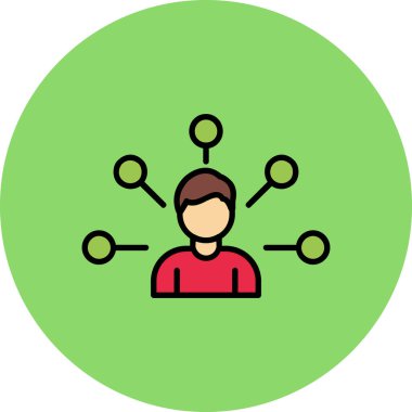 ağ paylaşım simgesi çizimi