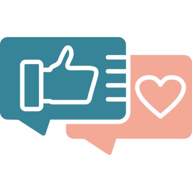 kalp yassı simgesi gibi