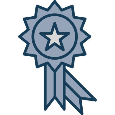 Rozet. Web simgesi basit illüstrasyon