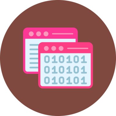 kod vektör simgesi modern basit illüstrasyon