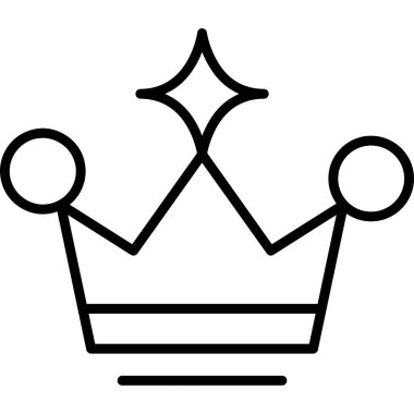 Taç. Web simgesi basit tasarım