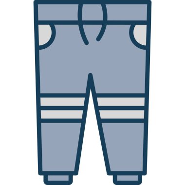 Pantolon. Web simgesi basit illüstrasyon