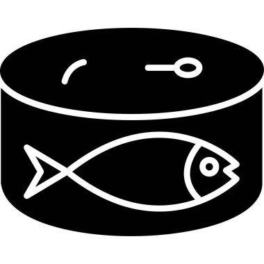Balık. Web simgesi basit illüstrasyon