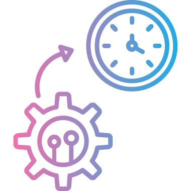 dişli simgesi vektör illüstrasyonu