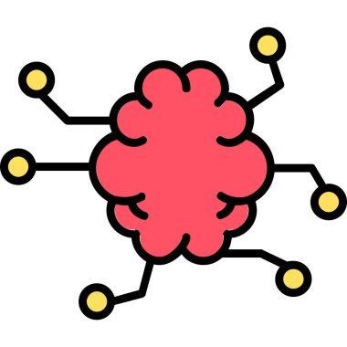 Vektör Beyin simgesi illüstrasyonu