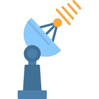 Uydu anten vektör simgesi.