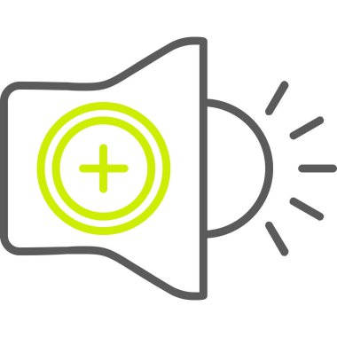 Hoparlör simgesi, vektör illüstrasyonu