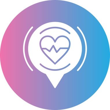 kalp simgesi soyut bir grupta izole edildi