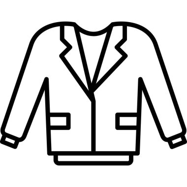 Ceket simge vektör çizim