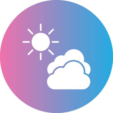 Bulut simgesinin vektör illüstrasyonu