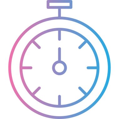 Saat simgesi vektör illüstrasyonu