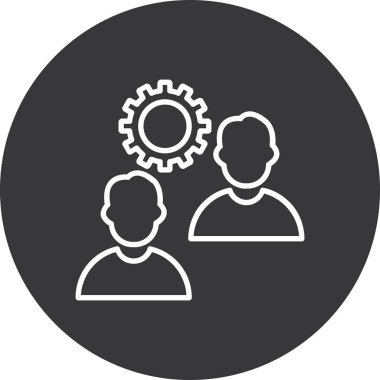 Moda tarzı izole edilmiş arka planda bir grup insan simgesi