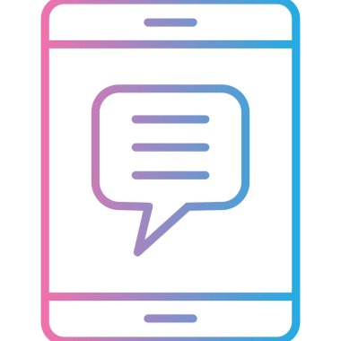 Cep telefonu. Web simgesi basit illüstrasyon