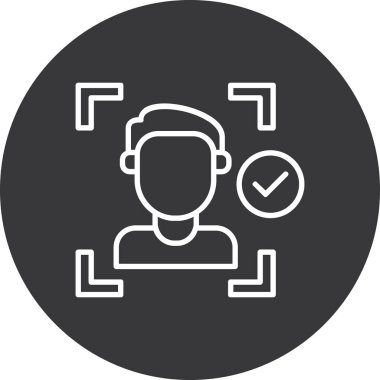 Soyut arkaplanda kullanıcı simgesi izole edildi