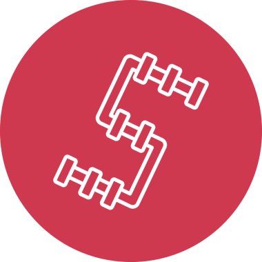 Modern b 'nin vektör illüstrasyonu