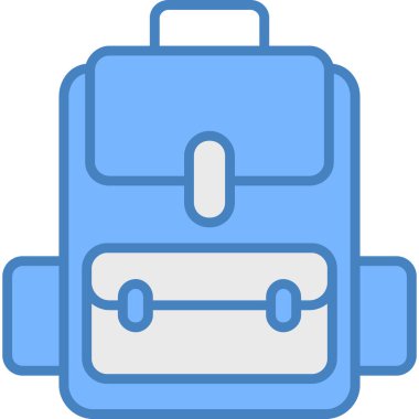 Çanta. Web simgesi basit illüstrasyon