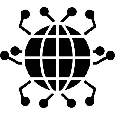 dünya vektör simgesi, modern biçim