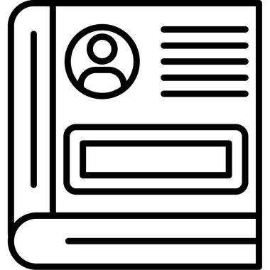 Belge. Web simgesi basit illüstrasyon