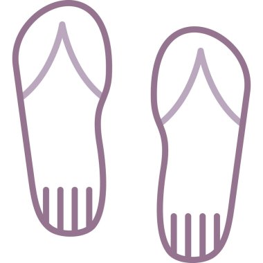 Terlikler. Web simgesi basit illüstrasyon