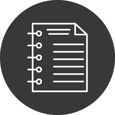 Belge modern simgesinin vektör illüstrasyonu