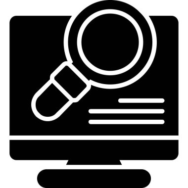 Ara. Web simgesi basit illüstrasyon