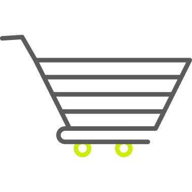 alışveriş sepeti simge vektör illüstrasyon izole