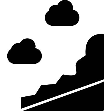 Bulut simgesi vektör illüstrasyonu