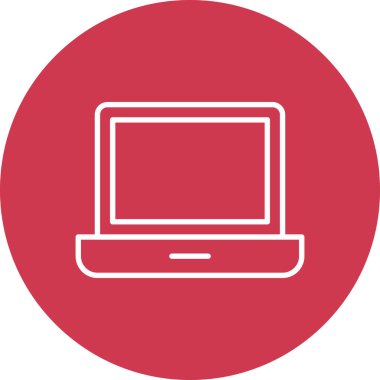 Bilgisayar. Web simgesi basit illüstrasyon