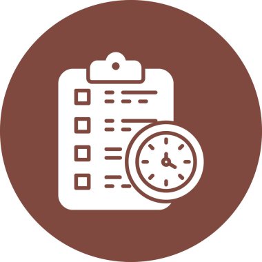 Saat simgesi vektör illüstrasyonu