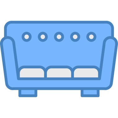 mobilya ikonu vektör illüstrasyonu