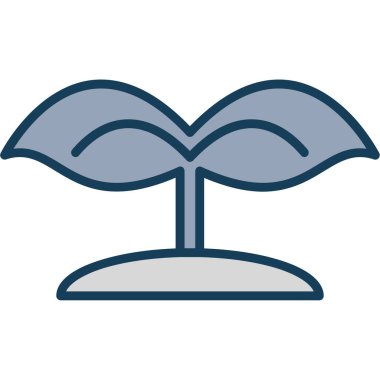 çiçek simgesi vektör illüstrasyonu