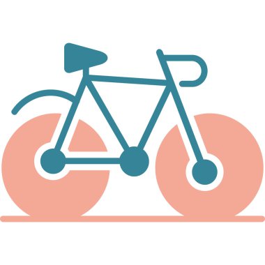 Bisiklet. Web simgesi basit illüstrasyon