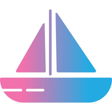 Tekne. Web simgesi basit illüstrasyon