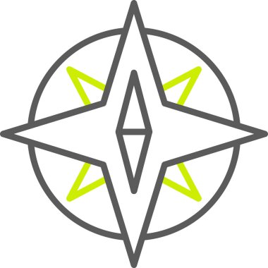 Yıldız simgesinin vektör illüstrasyonu