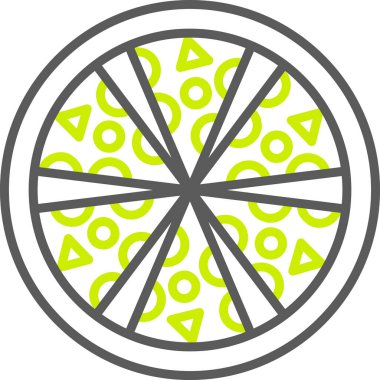 pizza. Web simgesi basit illüstrasyon