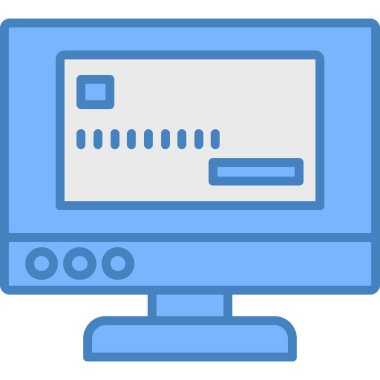 Bilgisayar. Web simgesi basit illüstrasyon