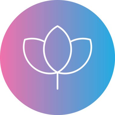 Bir ağaç simgesinin vektör illüstrasyonu