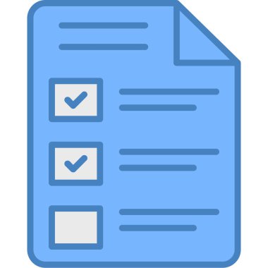 Simge vektör illüstrasyonunu listele