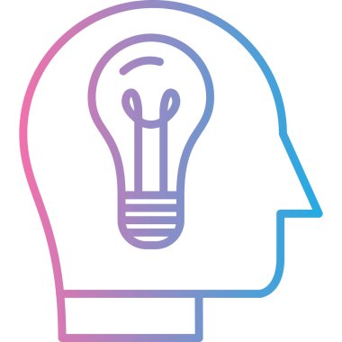 Ampul. Web simgesi basit illüstrasyon