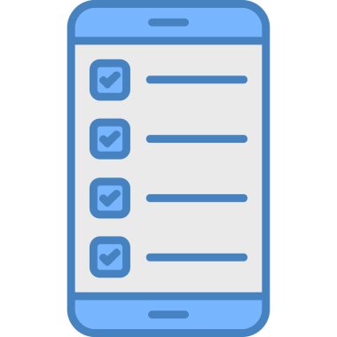 Kontrol listesi. Web simgesi basit illüstrasyon