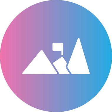 dağ simgesinin vektör illüstrasyonu